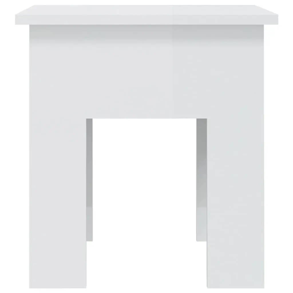 Coffee Table 40x40x42cm High Gloss Modern Living Room Accent Furniture