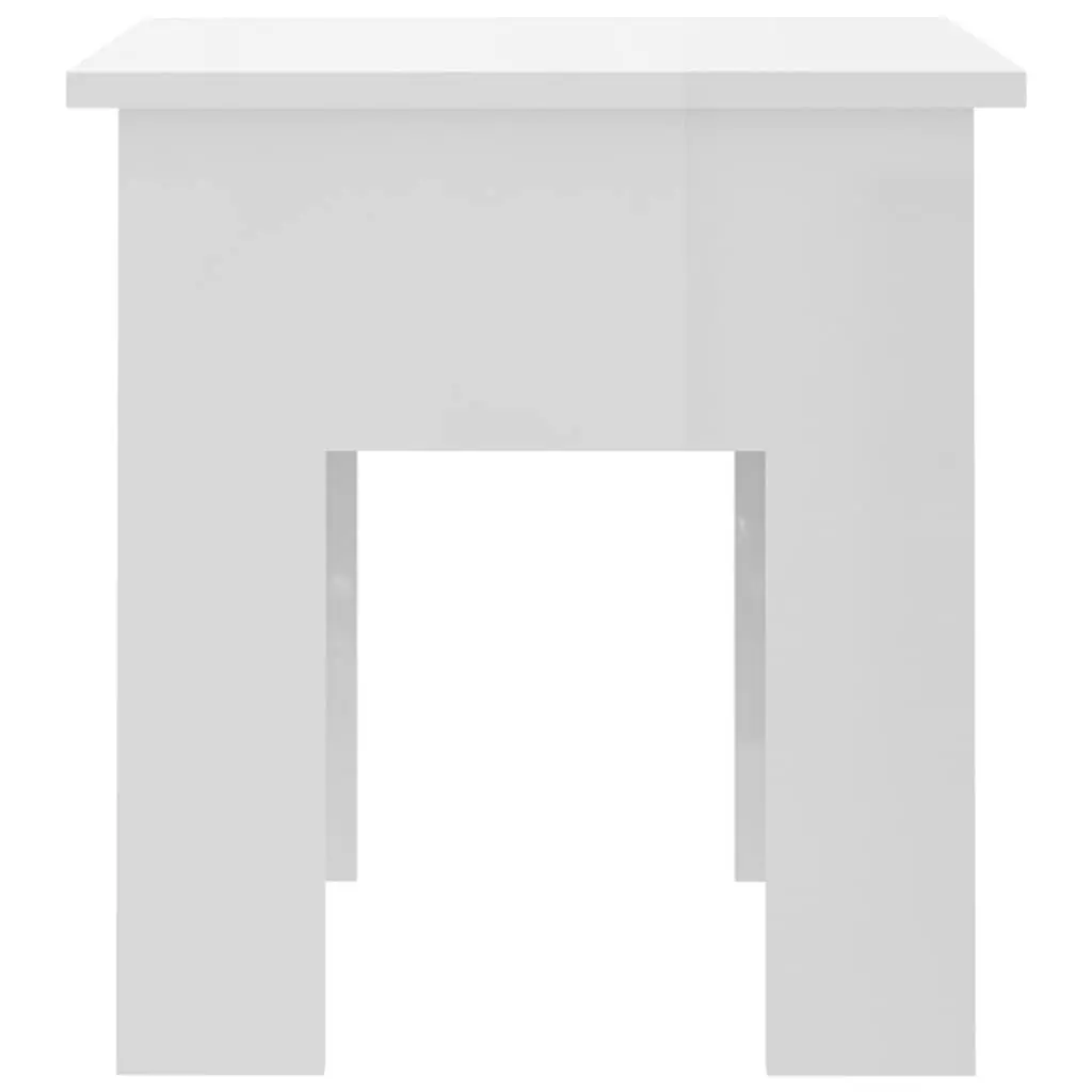 Coffee Table 40x40x42cm High Gloss Modern Living Room Accent Furniture