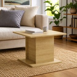 Elevate Your Living Space with This Beige Coffee Table 55.5x55.5x40cm