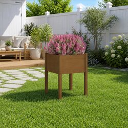 Enhance Your Outdoor Space with This Wooden Planter 50x50x70cm