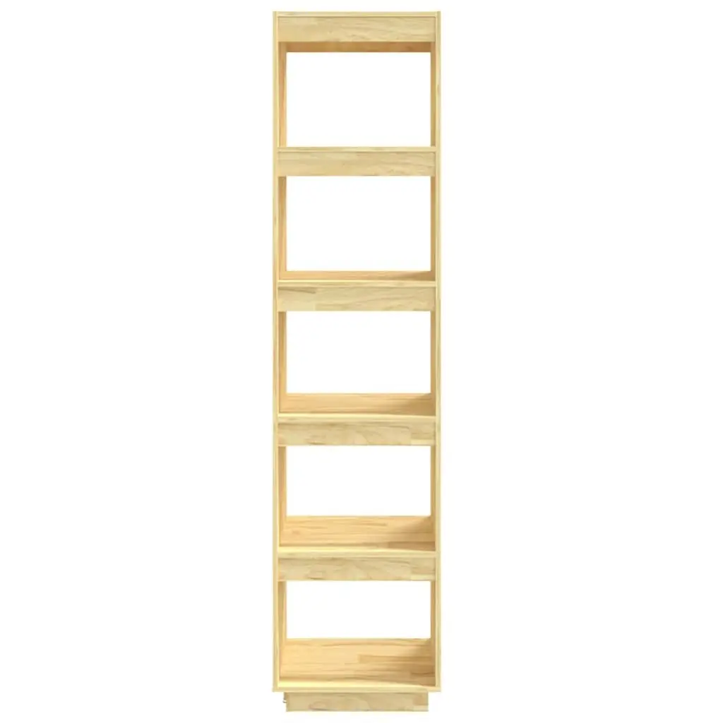 Book Cabinet 40x35x167cm Solid Pinewood Room Divider Shelving Unit