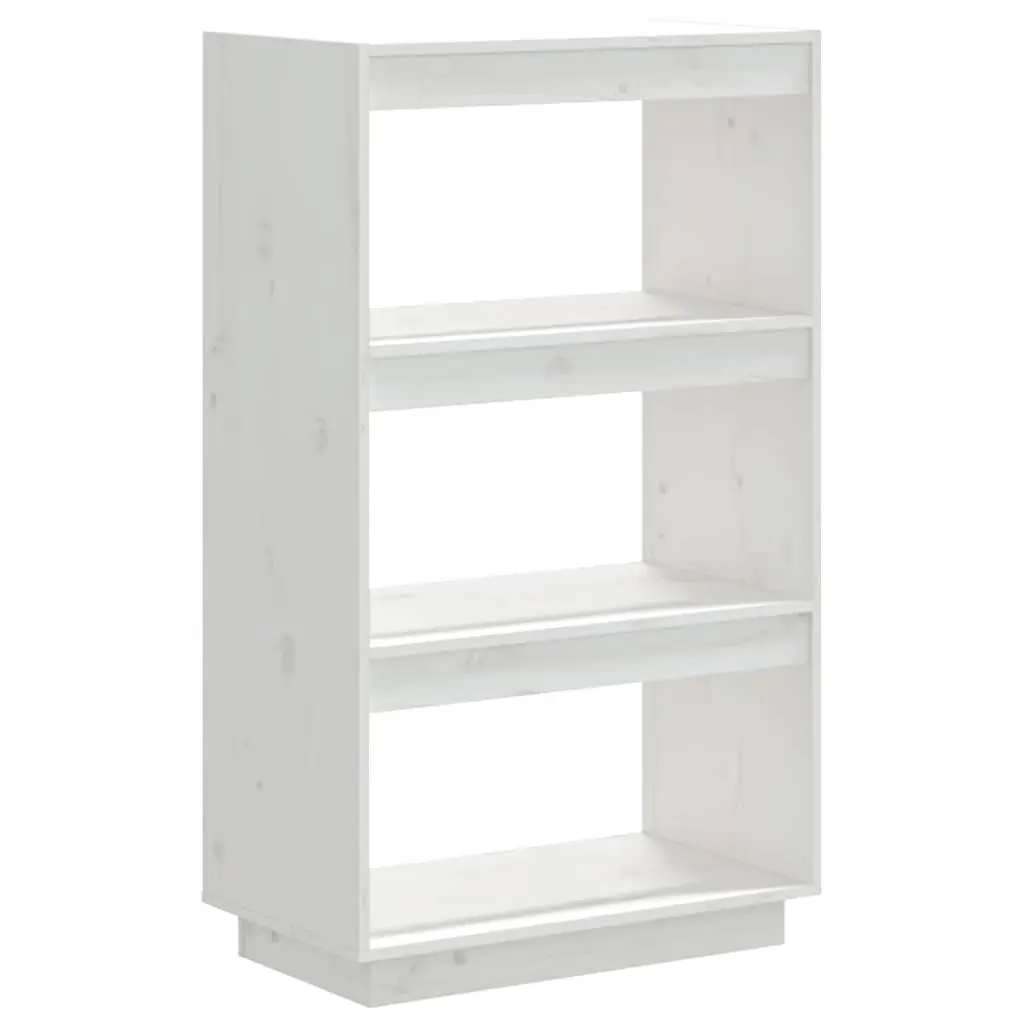 Wooden Bookcase Room Divider White Shelving Unit Storage Display
