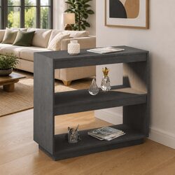 Elegant Grey Bookshelf for Your Organized Living Space