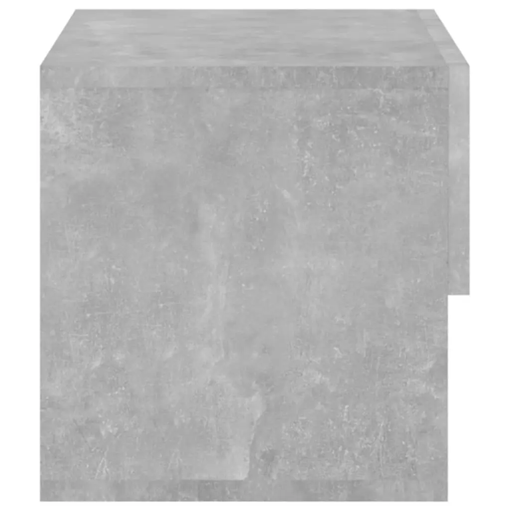 Grey Floating Wall-Mounted Cabinet Space-Saving Storage Organizer for Bedroom