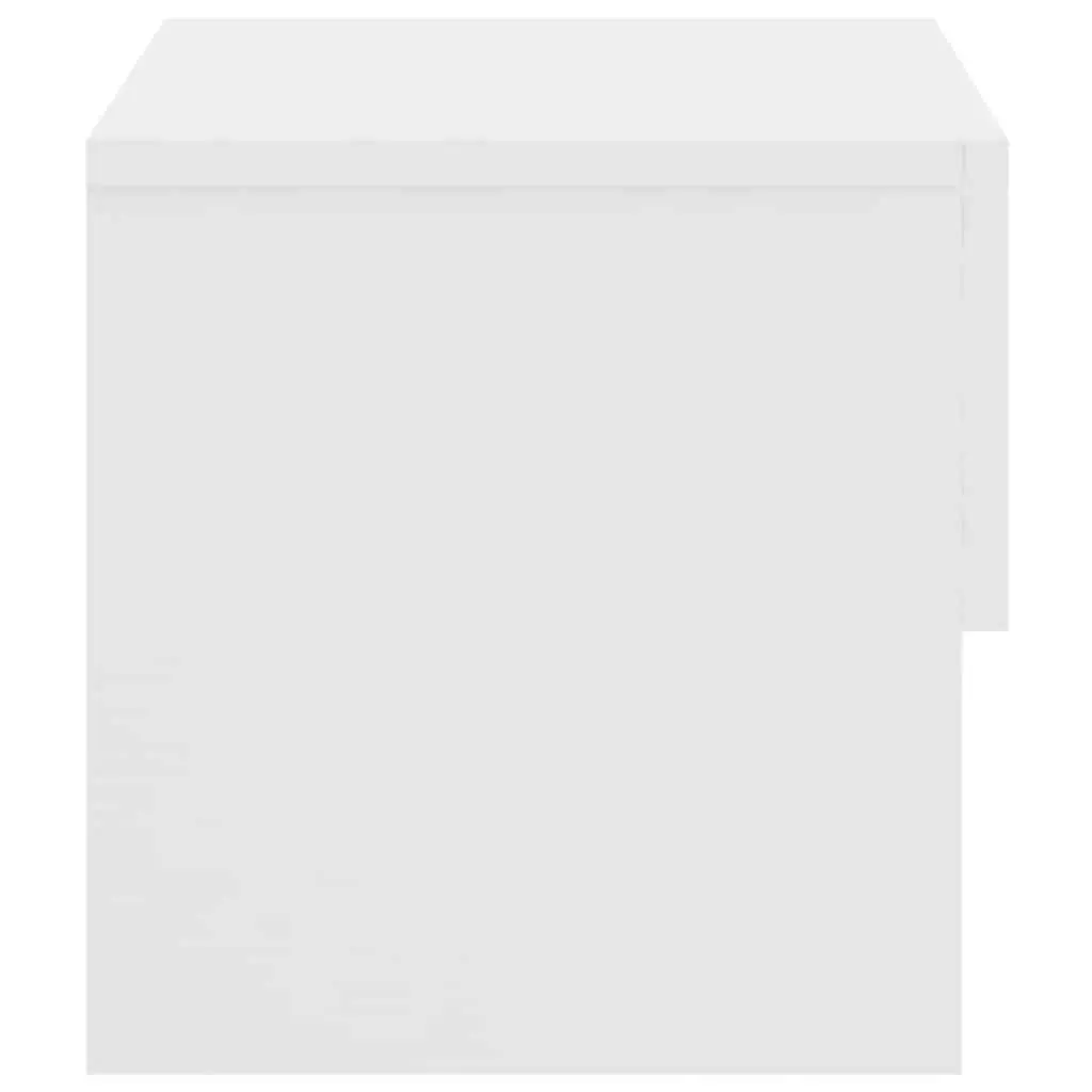 Floating Storage Cabinet Wall-mounted High Gloss White Space-saving Unit