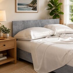 Elevate Your Bedroom with a 160cm Grey Headboard