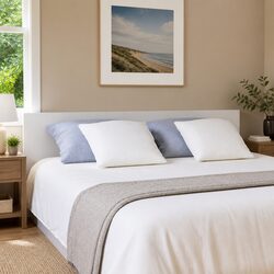 Enhance Your Bedroom with This White Bed Headboard