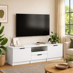 Enhance Your Living Space with a Modern White TV Cabinet