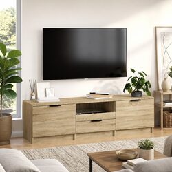 Enhance Your Living Room with a 140cm Sonoma Oak TV Cabinet