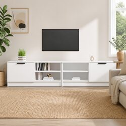 Modern White TV Cabinet to Enhance Your Living Space