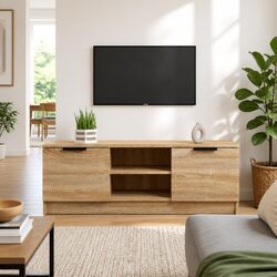 Brown TV Cabinet for a Modern Living Room 102x35x36.5 cm