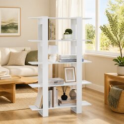 Elevate Your Space with a Chic White Book Cabinet