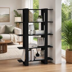 Elevate Your Space with a Black Room Divider Bookshelf