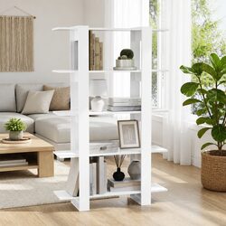 Elevate Your Space with a High Gloss White Book Cabinet