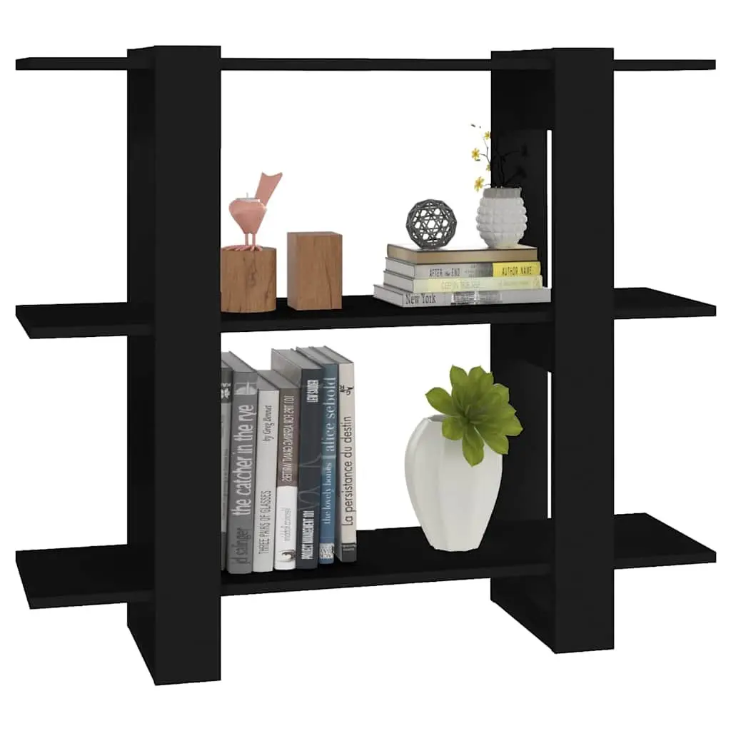 Book Cabinet Black Room Divider Shelving Unit Storage Organizer