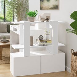 Elevate Your Space with a Functional White Book Cabinet