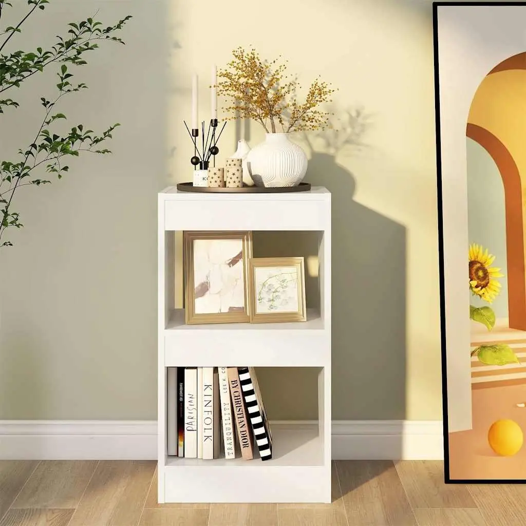 Book Cabinet 40x30x72cm White Storage Shelving Unit Room Divider
