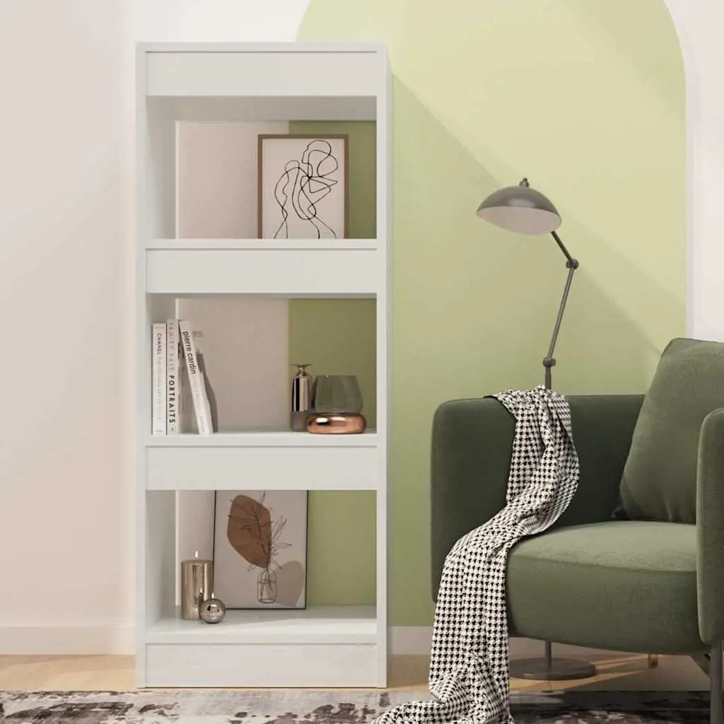 Room Divider Book Cabinet High Gloss White Storage Unit Shelving 40x30x103cm