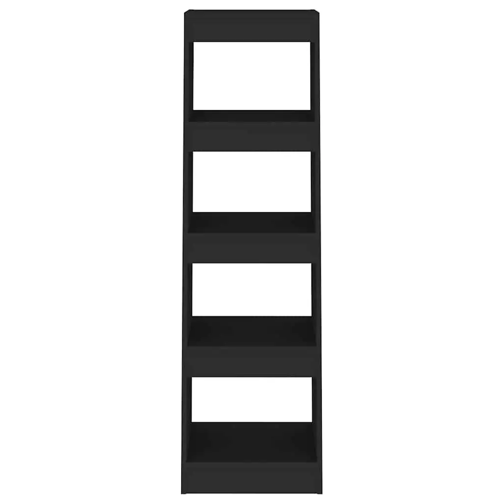 Book Cabinet Black Room Divider Storage Shelving Unit