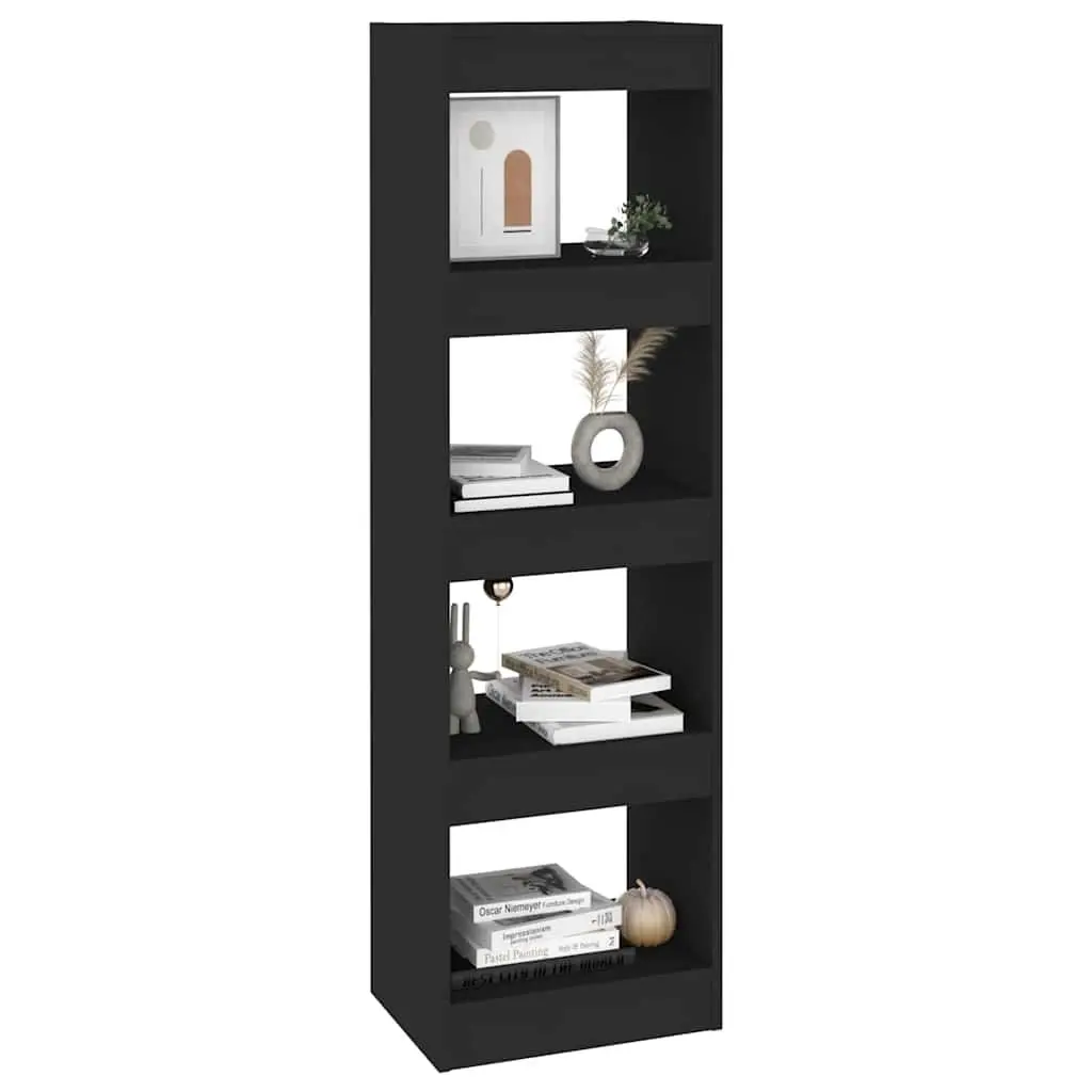Book Cabinet Black Room Divider Storage Shelving Unit