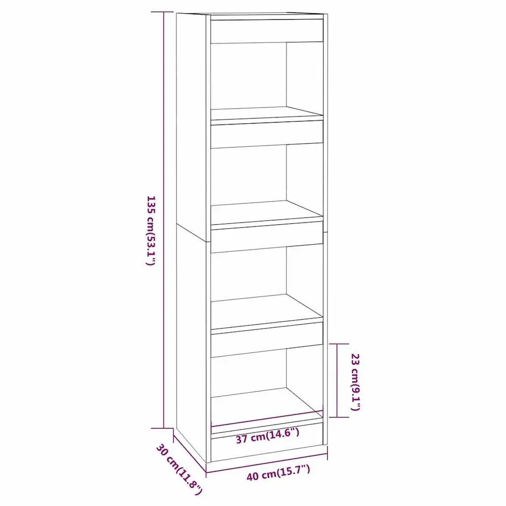 Book Cabinet Grey Standing Shelf Room Divider Storage Unit