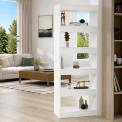 Enhance Your Space with a White Book Cabinet Room Divider