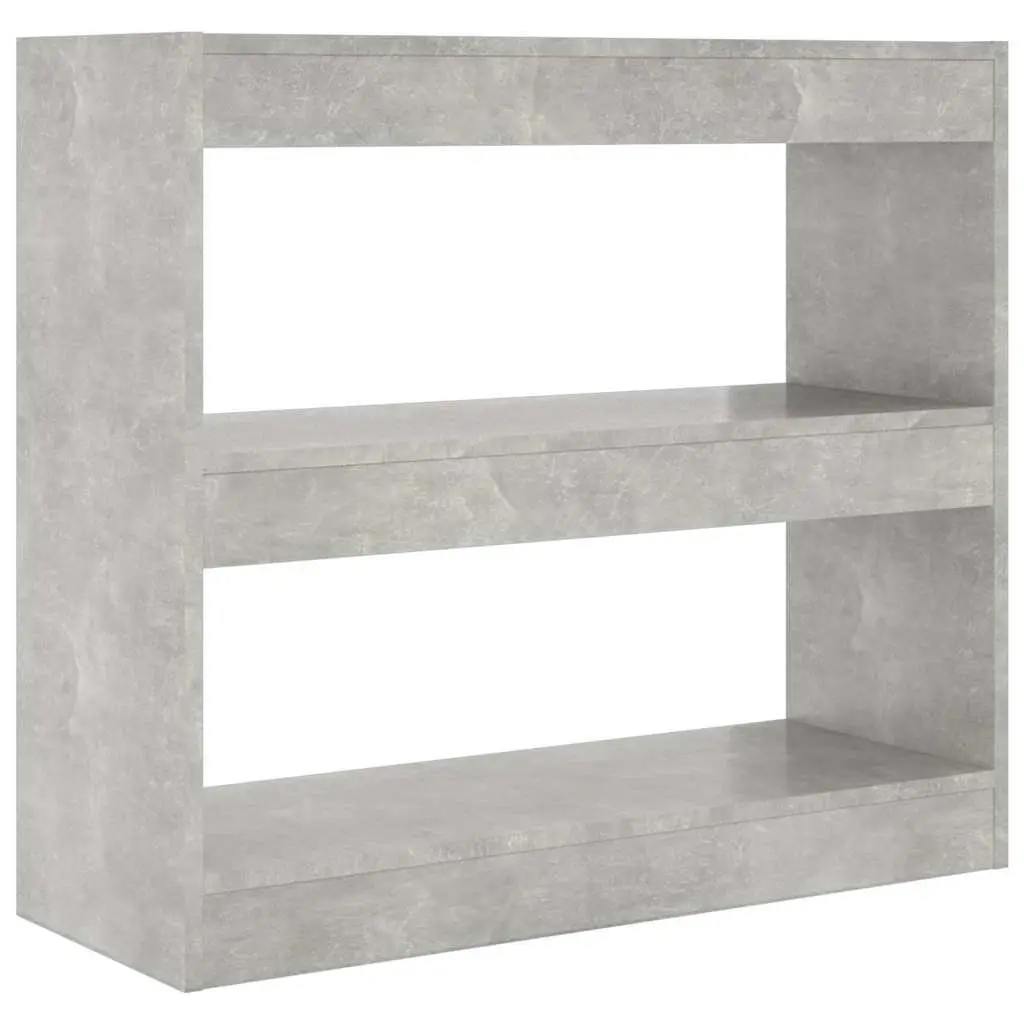 Book Cabinet Grey Room Divider Engineered Wood Storage Shelf
