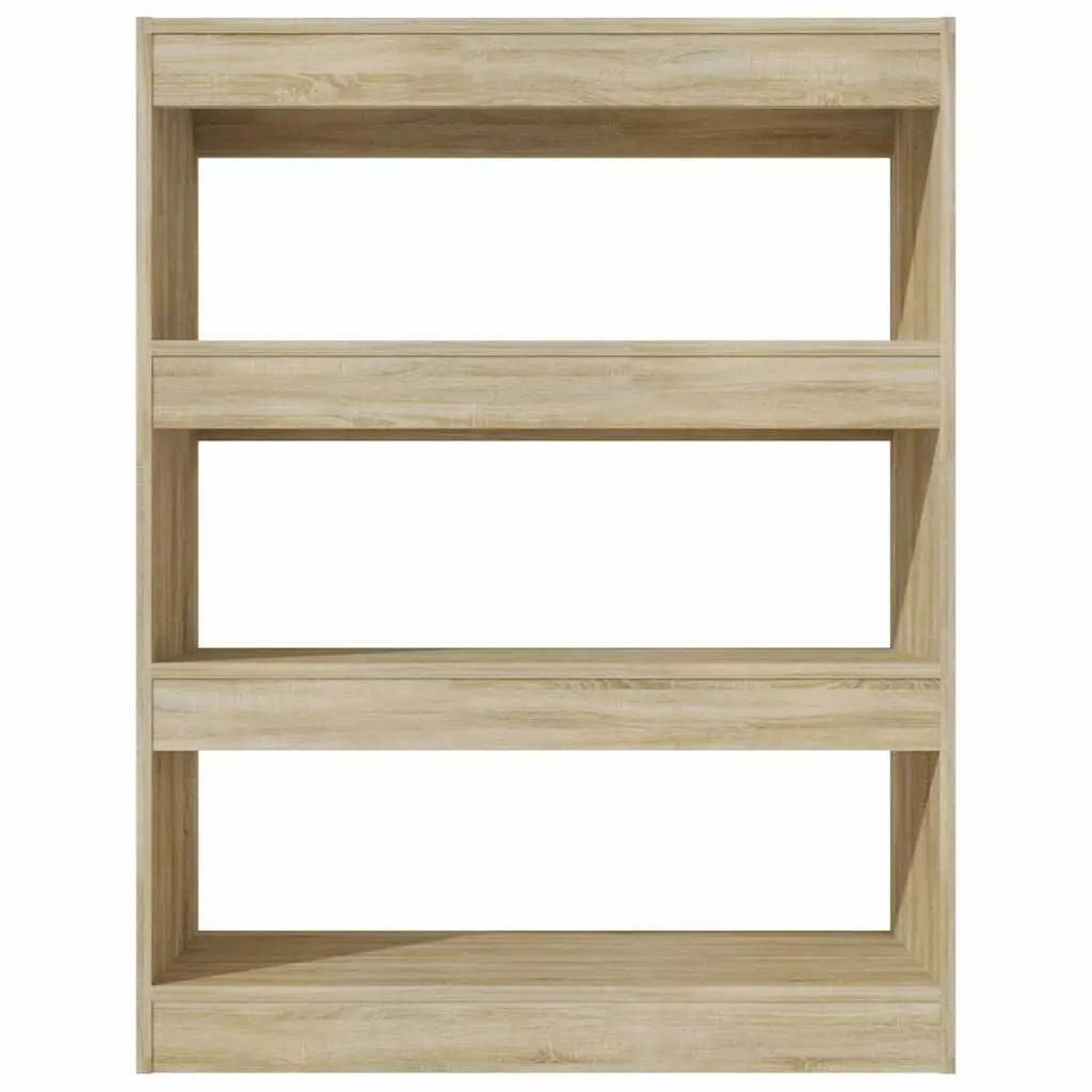 Book Cabinet 80x30x103cm Brown Dual-Purpose Room Divider Storage Shelf
