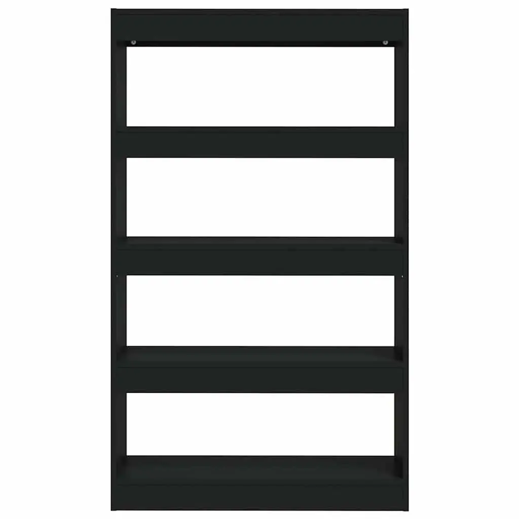 Black Book Cabinet Room Divider Wooden Shelving Unit Storage Organiser Display