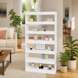 Elegant White Storage Cabinet 100x30x198 cm for Rooms