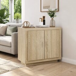 Sideboard Sonoma Oak 80x40x75 cm Engineered Wood Storage Cabinet Buffet