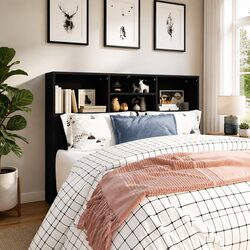 Enhance Your Space with a 120cm Black Headboard Cabinet