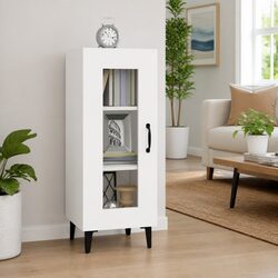 Elevate Your Living Room with a White Storage Cabinet 34.5x34x90 cm