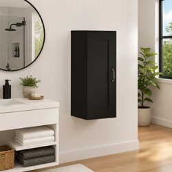 Hanging Cabinet in Black for Optimized Home Organization