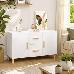 White Sideboard 100x36x60cm for Your Home's Organization