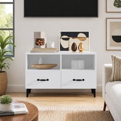 Elevate Your Living Room with This White TV Cabinet