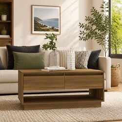 Elevate Your Living Space with a Brown Oak Coffee Table