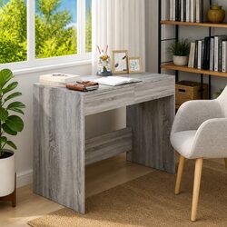 Grey Sonoma Office Desk Computer Workstation Study Table 2 Drawers Storage