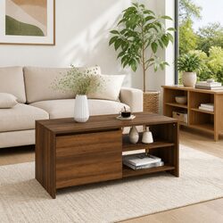 Enhance Your Living Space with a Brown Oak Coffee Table