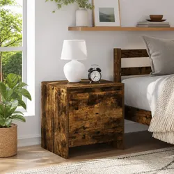 Brown Nightstand for an Organized Bedroom Space
