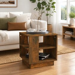 Stylish Coffee Table with Dual Shelves for Modern Living