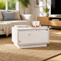Stylish White Wooden Coffee Table Enhancing Your Living Space