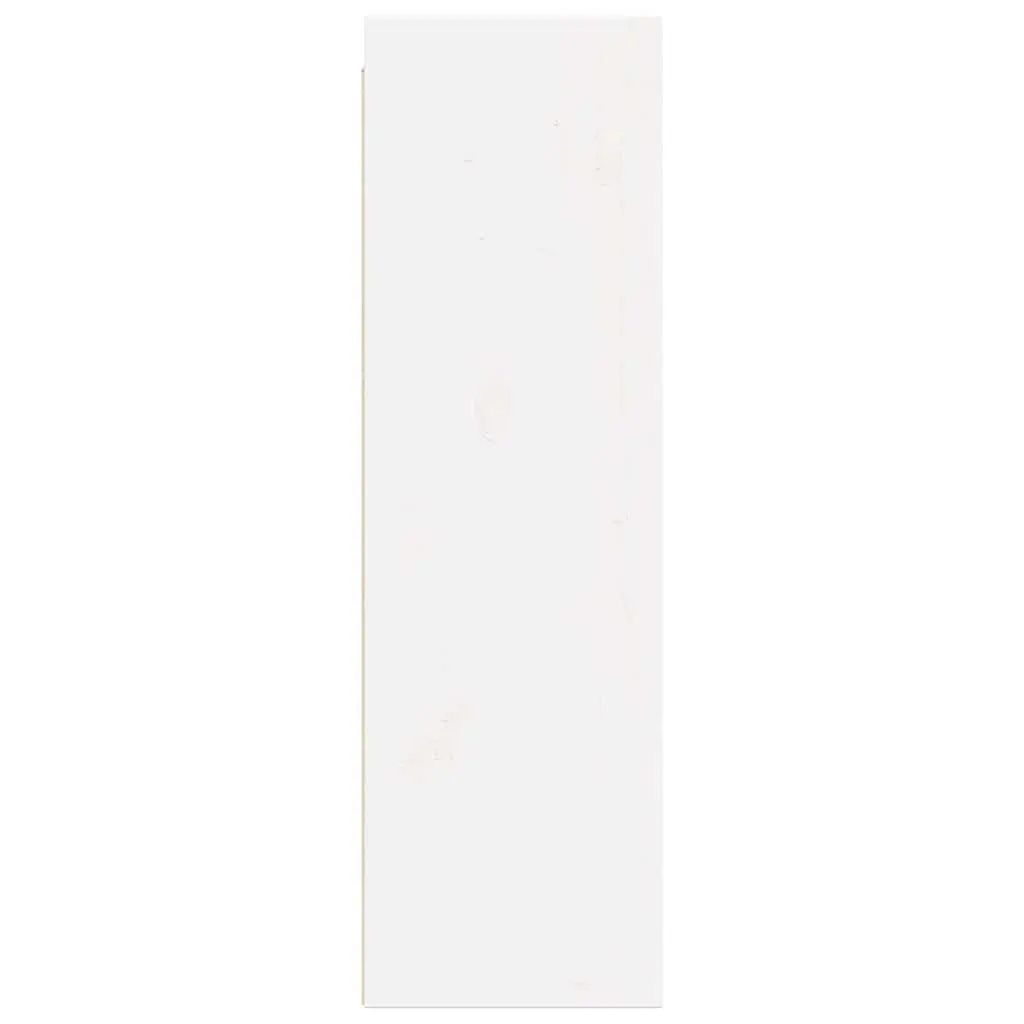 Wall Cabinet 30x30x100 cm White Solid Wood Storage Shelving Unit