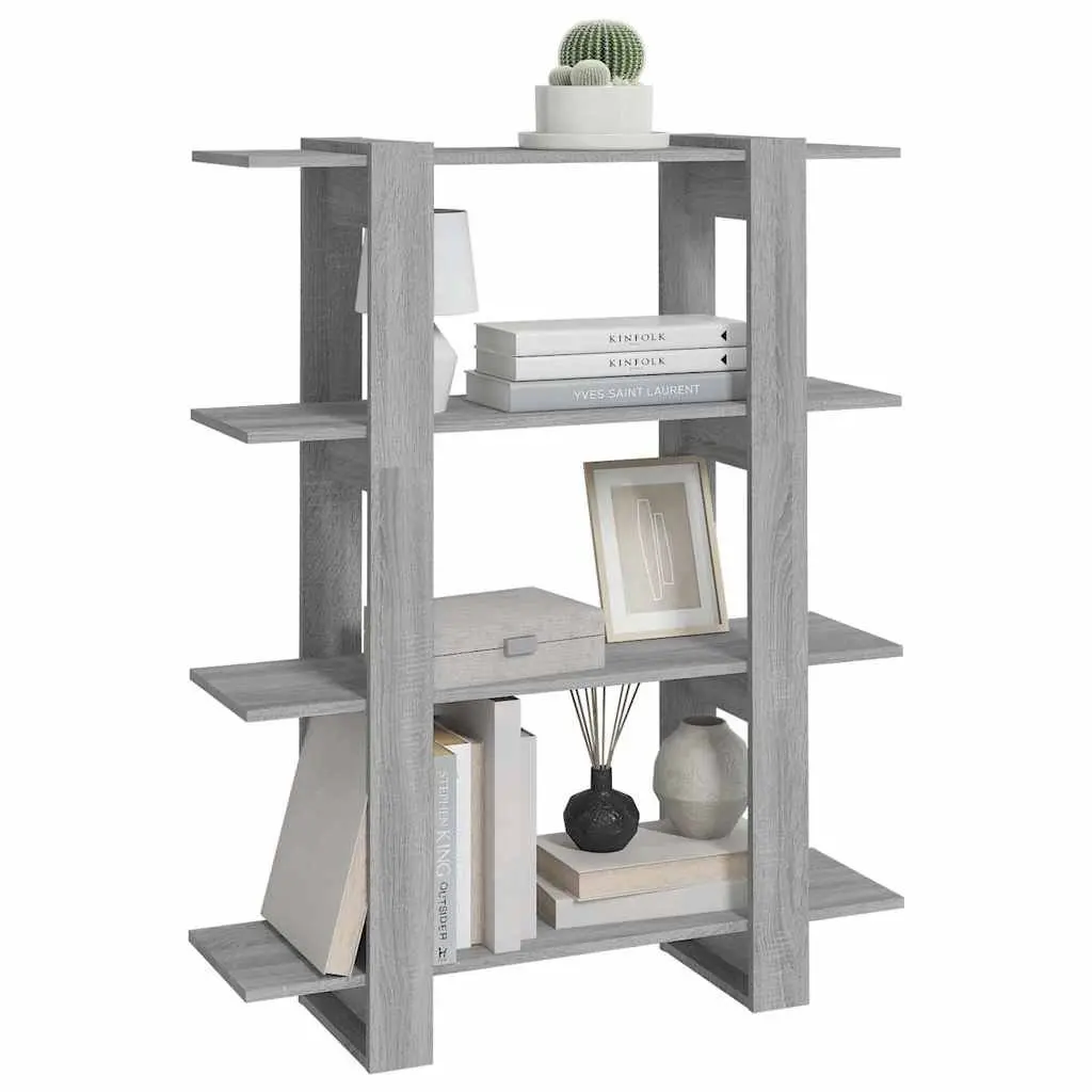 Book Cabinet Grey Room Divider Shelving Unit Storage Organiser