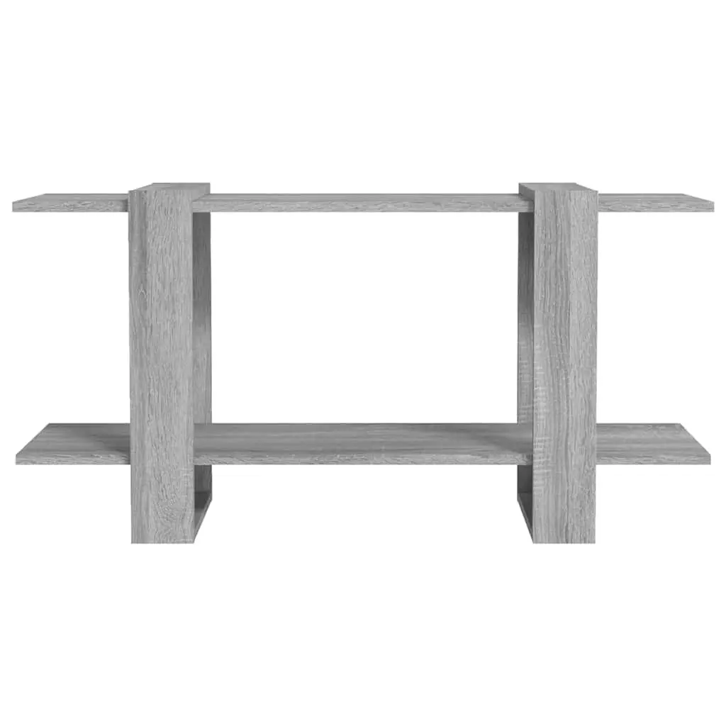 Book Cabinet Grey 100x30x51cm Shelving Unit Storage Organiser Display Furniture