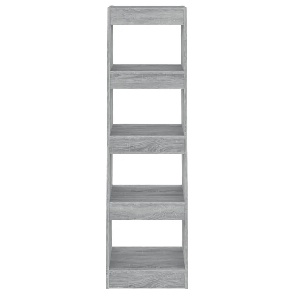 Book Cabinet Tall Bookshelf Grey Dual Purpose Storage and Room Divider