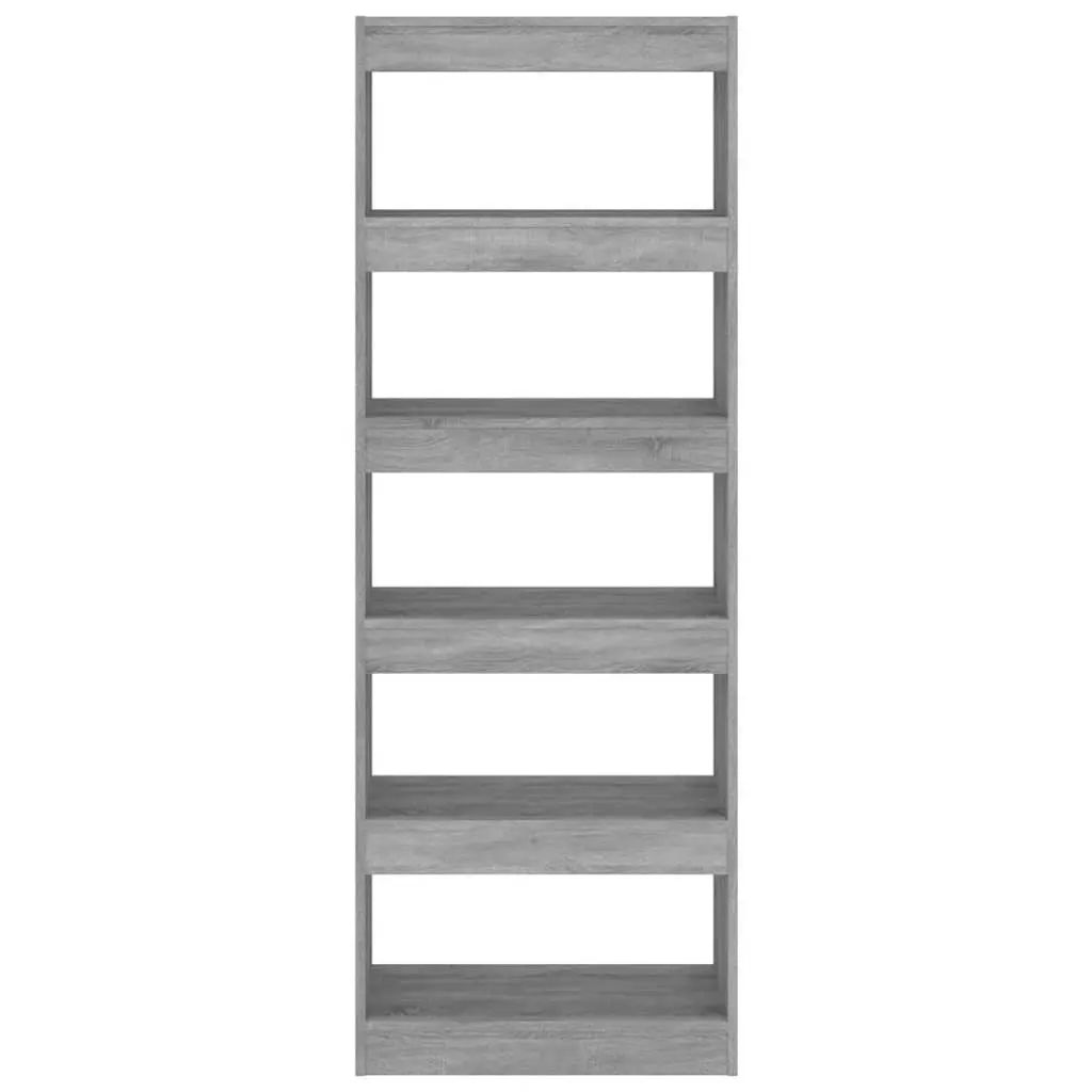 Book Cabinet Room Divider 60x30x166cm Grey Sonoma Engineered Wood Bookshelf