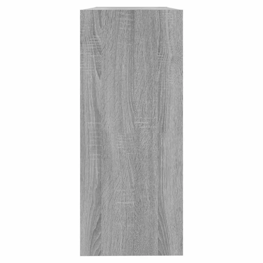 Book Cabinet 100x30x72cm Grey Sonoma Room Divider Storage Shelving Unit