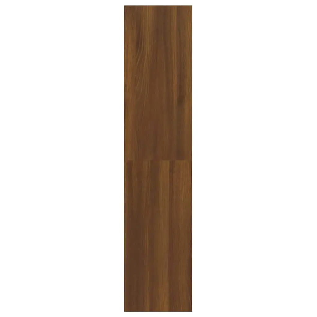 Book Cabinet Room Divider Brown Oak Shelving Unit Storage Organiser