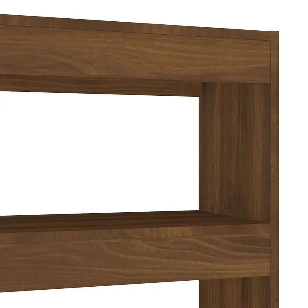 Book Cabinet Room Divider Brown Oak Shelving Unit Storage Organiser